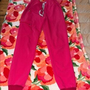 FIGS Zamora Hot Pink Scrub Pants